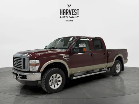 Red 2010 Ford F250 Super Duty Crew Cab Lariat Pickup 4D 8 ft for sale in Wahoo, NE