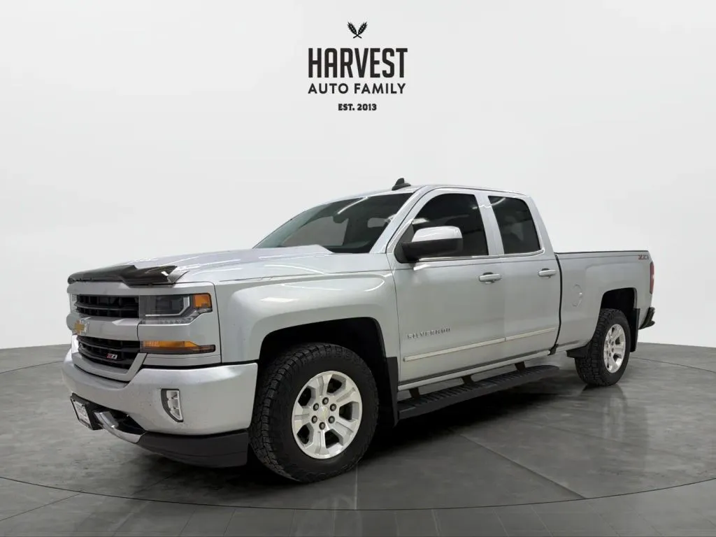 Silver 2018 Chevrolet Silverado 1500 Double Cab Z71 LT Pickup 4D 6 1/2 ft for sale in Wahoo, NE