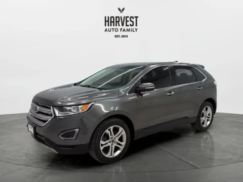 Gray 2018 Ford Edge Titanium Sport Utility 4D for sale in Wahoo, NE