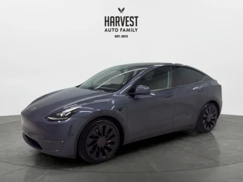 Gray 2022 Tesla Model Y Performance Sport Utility 4D for sale in Wahoo, NE