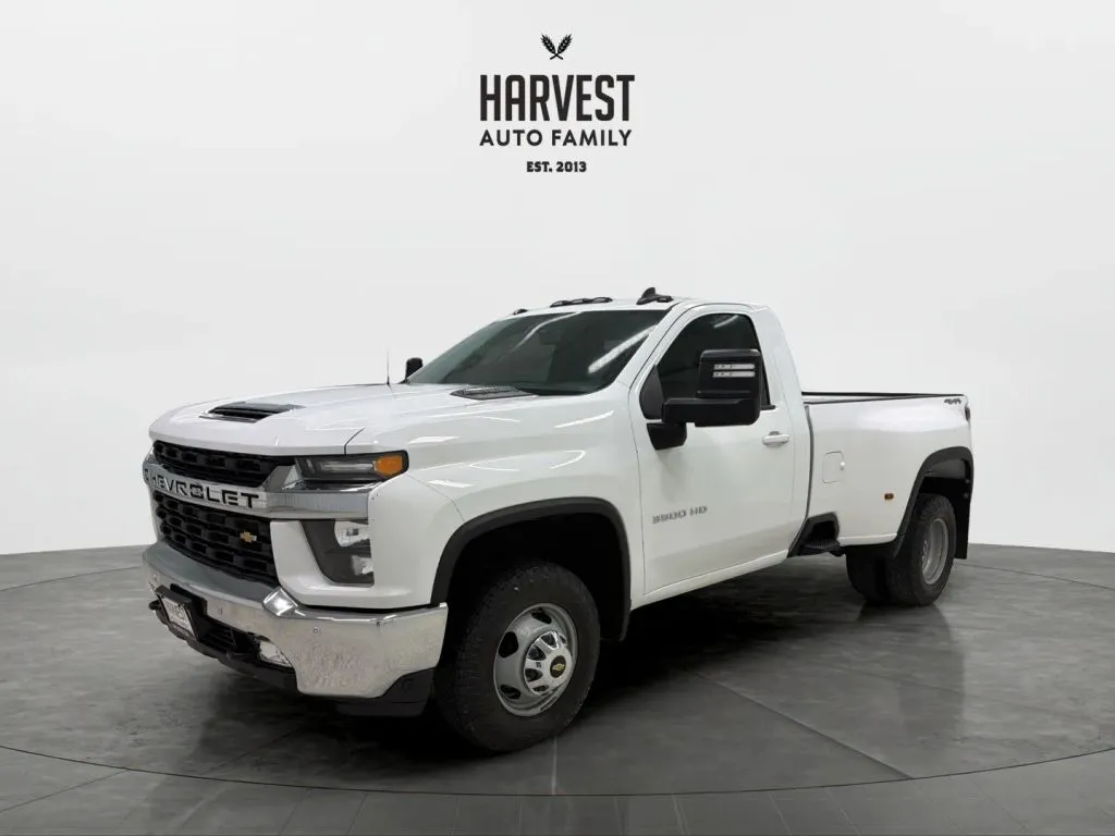 White 2021 Chevrolet Silverado 3500 HD Regular Cab LT Pickup 2D 8 ft for sale in Wahoo, NE
