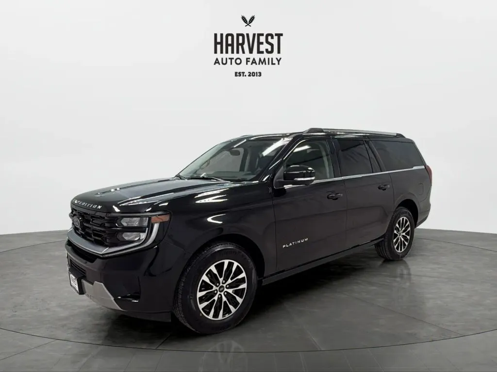 Black 2025 Ford Expedition MAX Platinum Sport Utility 4D for sale in Wahoo, NE