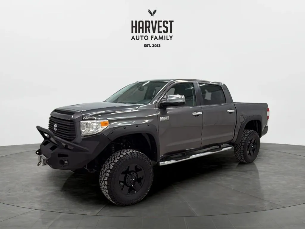 Gray 2014 Toyota Tundra CrewMax Platinum Pickup 4D 5 1/2 ft for sale in Wahoo, NE