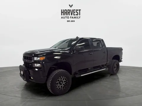 Black 2020 Chevrolet Silverado 1500 Crew Cab Custom Pickup 4D 5 3/4 ft for sale in Wahoo, NE
