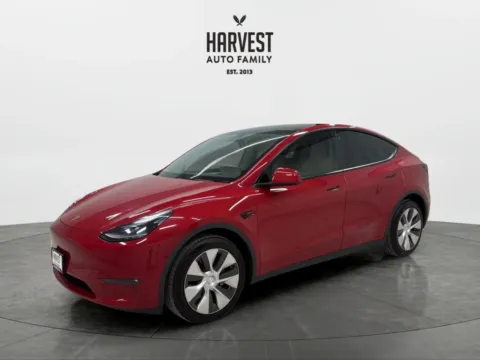 Red 2023 Tesla Model Y Long Range Sport Utility 4D for sale in Wahoo, NE