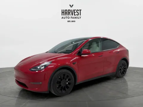 Red 2023 Tesla Model Y Long Range Sport Utility 4D for sale in Wahoo, NE