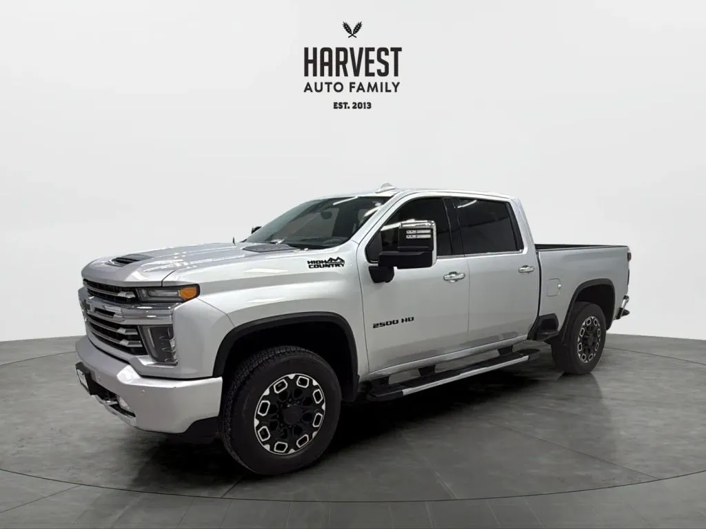 Silver 2022 Chevrolet Silverado 2500 HD Crew Cab High Country Pickup 4D 6 1/2 ft for sale in Wahoo, NE