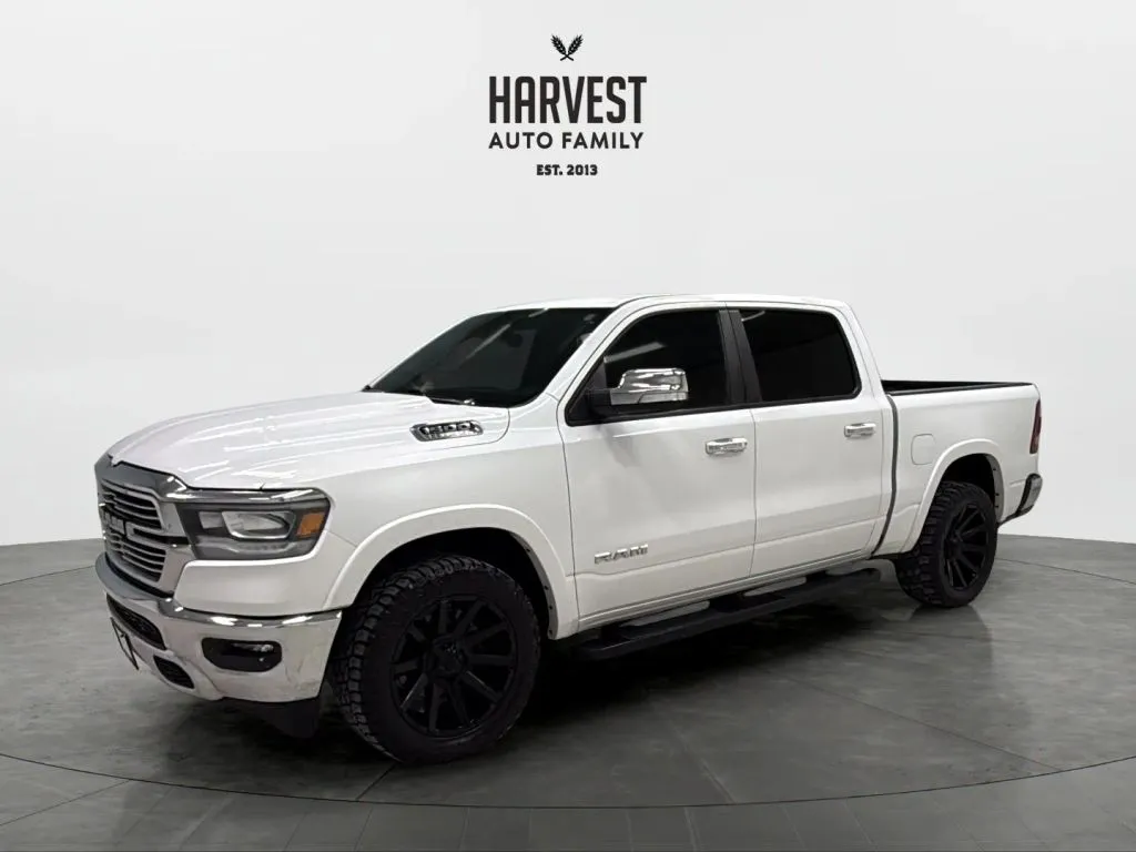 White 2022 Ram 1500 Crew Cab Laramie Pickup 4D 5 1/2 ft for sale in Wahoo, NE