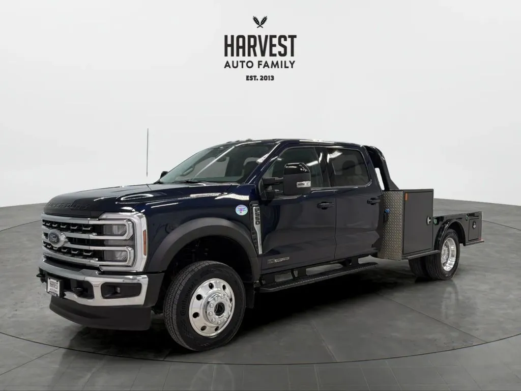Blue 2025 Ford F550 Super Duty Crew Cab & Chassis Lariat w/179' WB Cab & Chassis 4D for sale in Wahoo, NE
