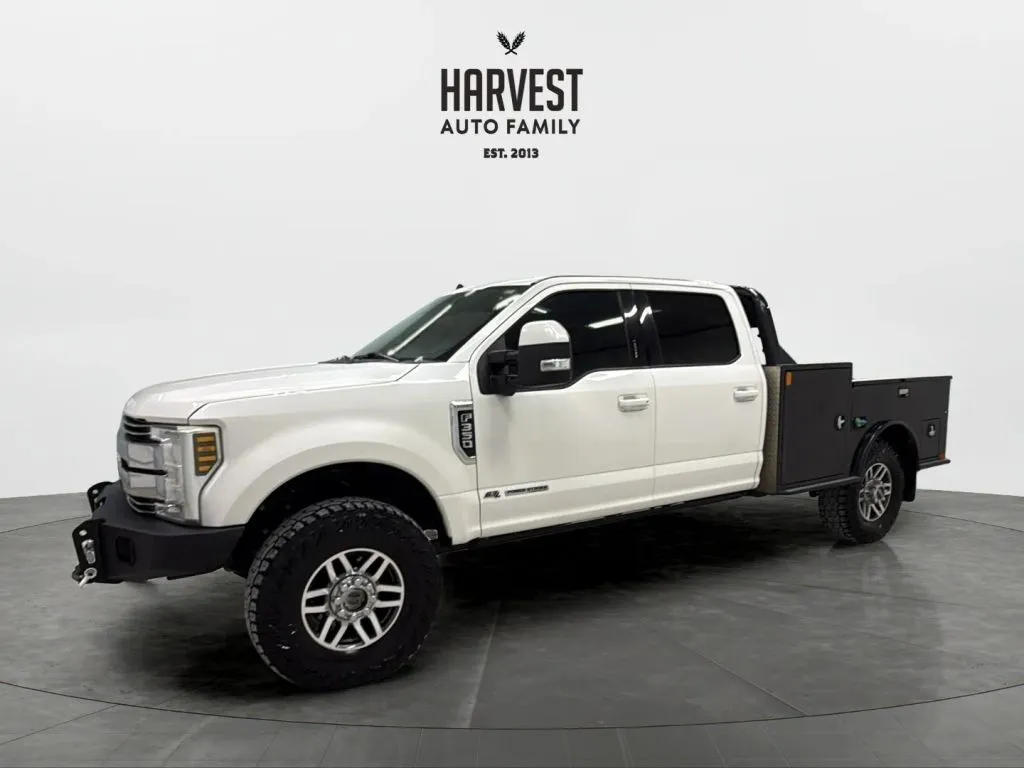 White 2019 Ford F350 Super Duty Crew Cab Lariat Pickup 4D 8 ft for sale in Wahoo, NE