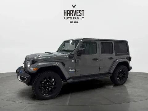 Gray 2022 Jeep Wrangler Unlimited 4xe Sahara 4xe Sport Utility 4D for sale in Wahoo, NE