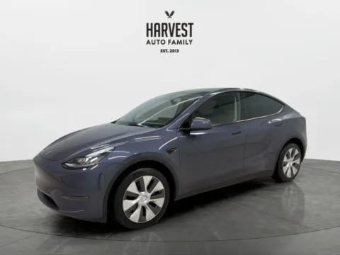 Gray 2023 Tesla Model Y Long Range Sport Utility 4D for sale in Wahoo, NE