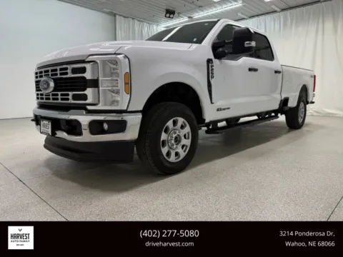 White 2024 Ford F250 Super Duty Crew Cab XLT Pickup 4D 8 ft for sale in Wahoo, NE