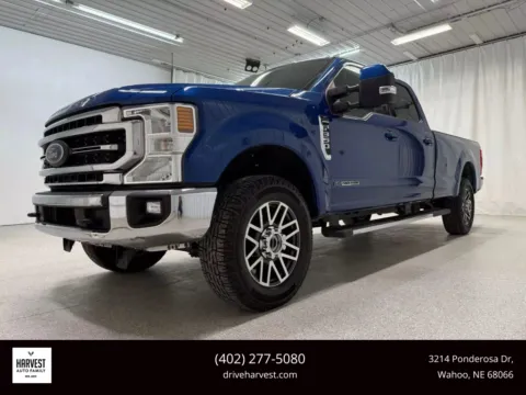 Blue 2022 Ford F350 Super Duty Crew Cab Lariat Pickup 4D 8 ft for sale in Wahoo, NE