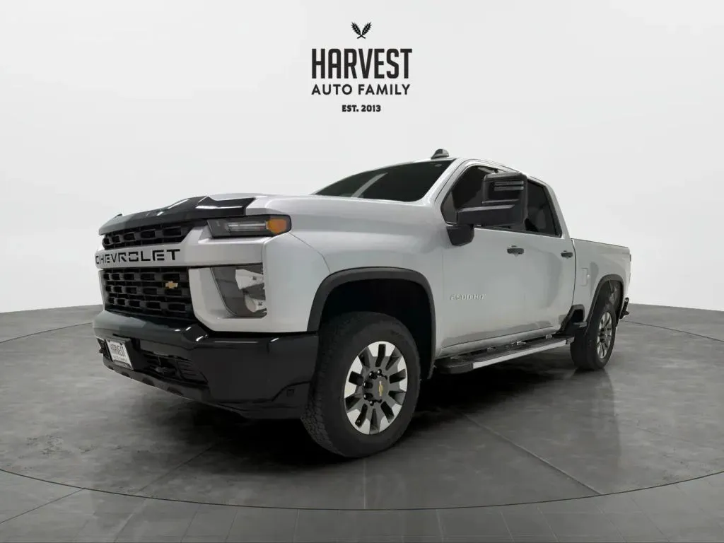 Silver 2022 Chevrolet Silverado 2500 HD Crew Cab Custom Pickup 4D 6 1/2 ft for sale in Wahoo, NE