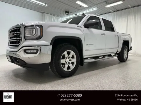 White 2018 GMC Sierra 1500 Crew Cab SLT Pickup 4D 5 3/4 ft for sale in Wahoo, NE