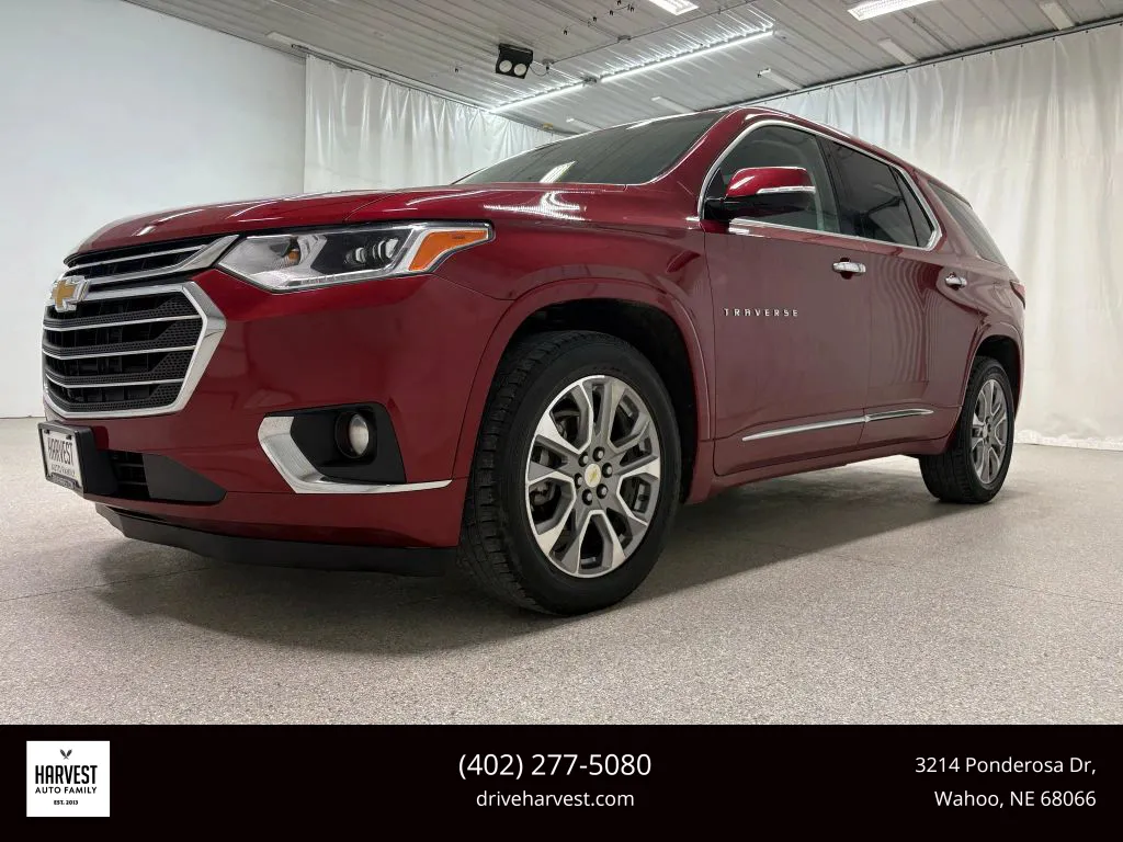 Red 2018 Chevrolet Traverse Premier Sport Utility 4D for sale in Wahoo, NE