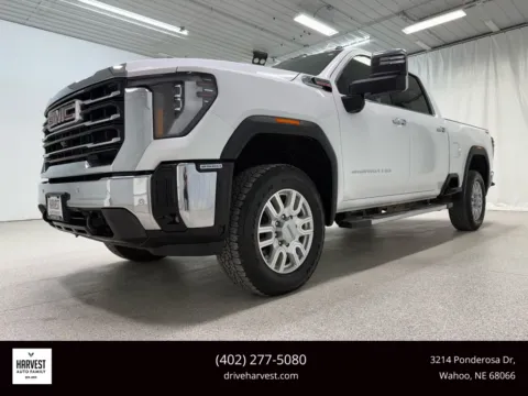 White 2024 GMC Sierra 2500 HD Crew Cab SLT Pickup 4D 6 1/2 ft for sale in Wahoo, NE
