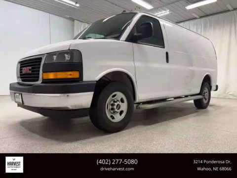 White 2023 GMC Savana 2500 Cargo Regular Van 3D for sale in Wahoo, NE