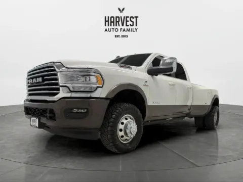 White 2024 Ram 3500 Crew Cab Longhorn Pickup 4D 8 ft for sale in Wahoo, NE