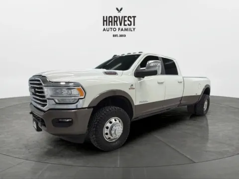 White 2024 Ram 3500 Crew Cab Longhorn Pickup 4D 8 ft for sale in Wahoo, NE