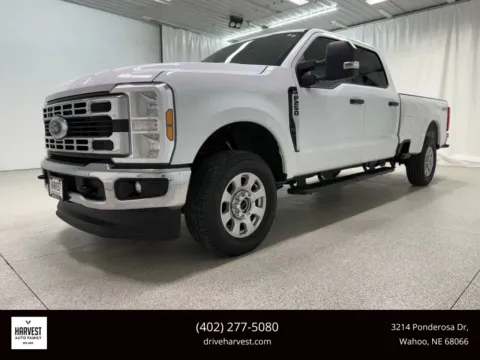 White 2024 Ford F250 Super Duty Crew Cab XLT Pickup 4D 8 ft for sale in Wahoo, NE