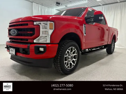 Red 2022 Ford F250 Super Duty Crew Cab Lariat Pickup 4D 6 3/4 ft for sale in Wahoo, NE