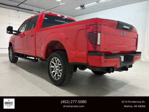 Photos of 2022 Ford F250 Super Duty Crew Cab Lariat Pickup 4D 6 3/4 ft for sale in Wahoo, NE at Harvest Auto Family