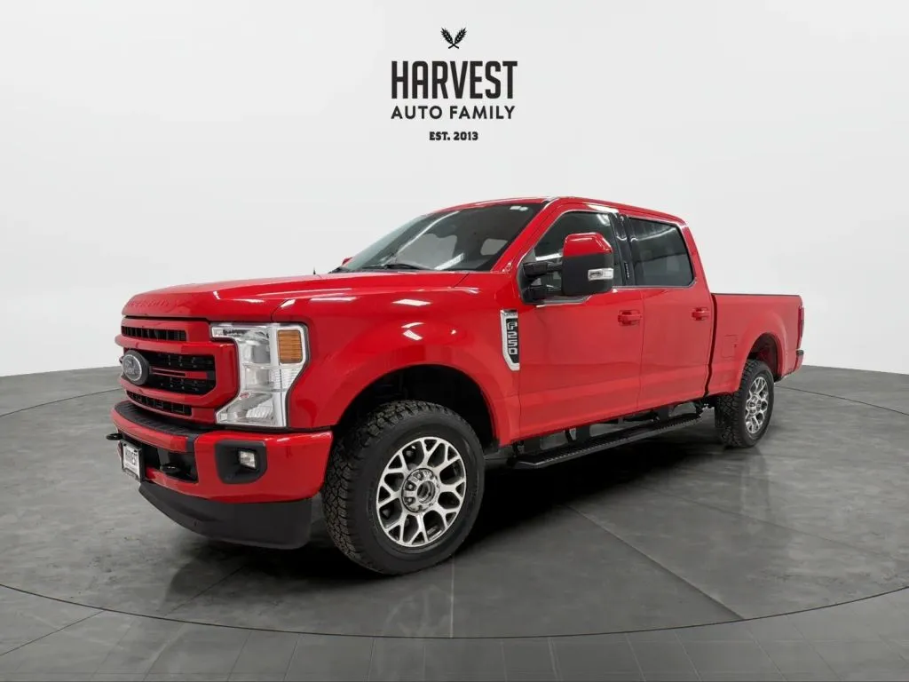 Red 2022 Ford F250 Super Duty Crew Cab Lariat Pickup 4D 6 3/4 ft for sale in Wahoo, NE