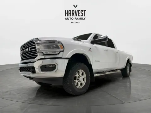 White 2019 Ram 3500 Crew Cab Laramie Pickup 4D 8 ft for sale in Wahoo, NE