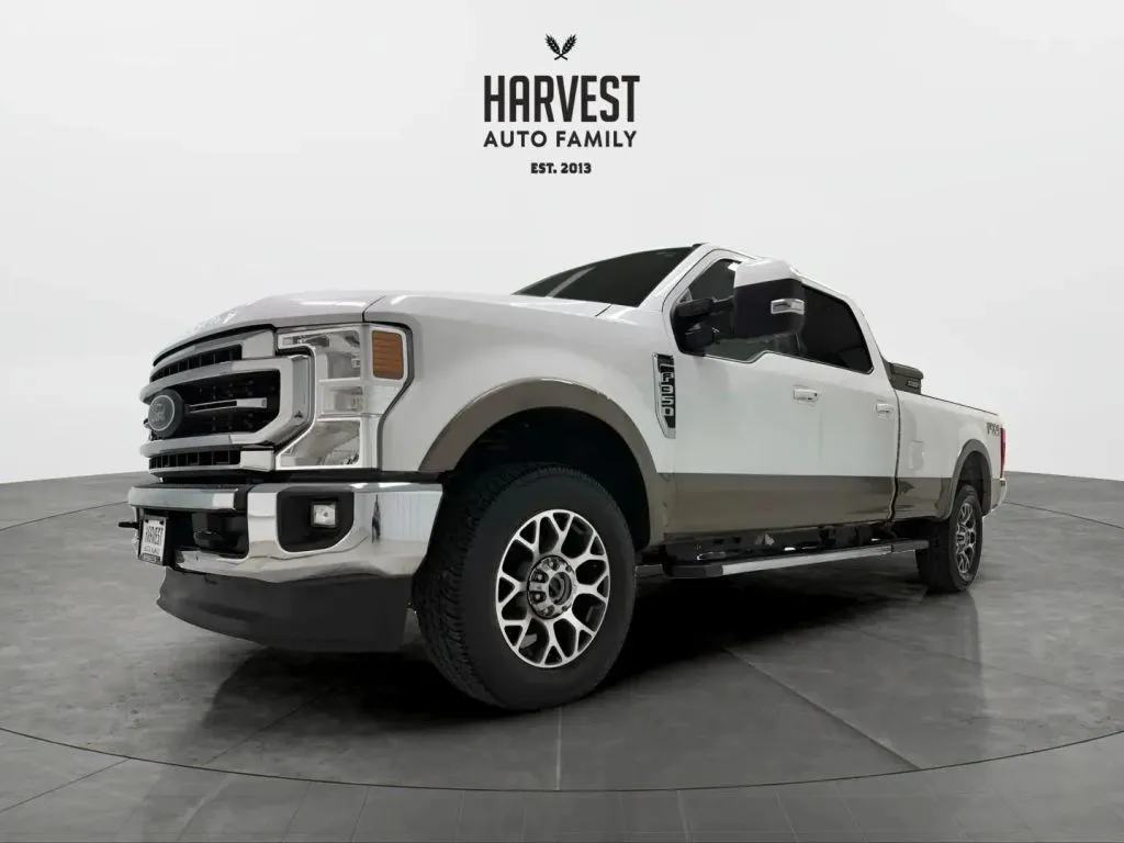 White 2021 Ford F350 Super Duty Crew Cab Lariat Pickup 4D 8 ft for sale in Wahoo, NE
