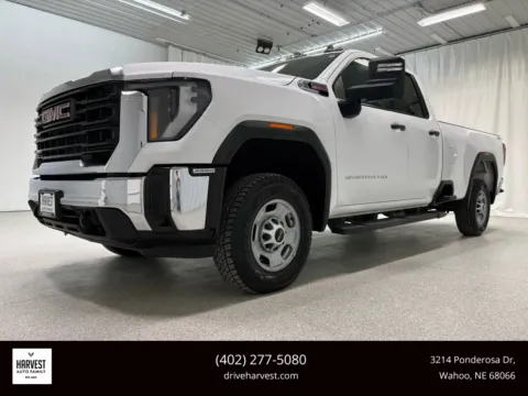 White 2024 GMC Sierra 2500 HD Double Cab Pro Pickup 4D 8 ft for sale in Wahoo, NE