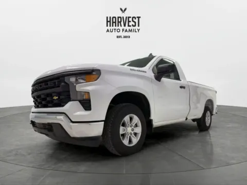 White 2024 Chevrolet Silverado 1500 Regular Cab Work Truck Pickup 2D 8 ft for sale in Wahoo, NE