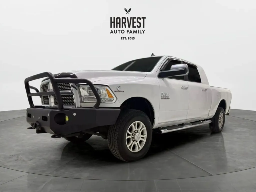 White 2016 Ram 3500 Mega Cab Laramie Pickup 4D 6 1/3 ft for sale in Wahoo, NE