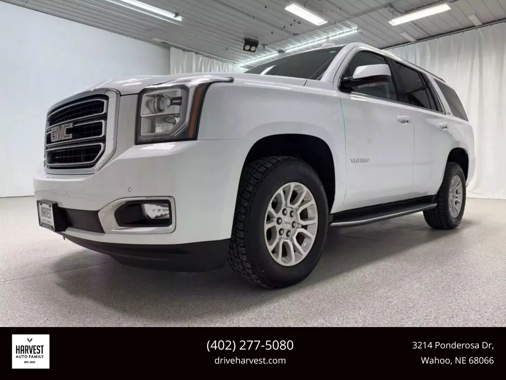 White 2018 GMC Yukon SLT Sport Utility 4D for sale in Wahoo, NE