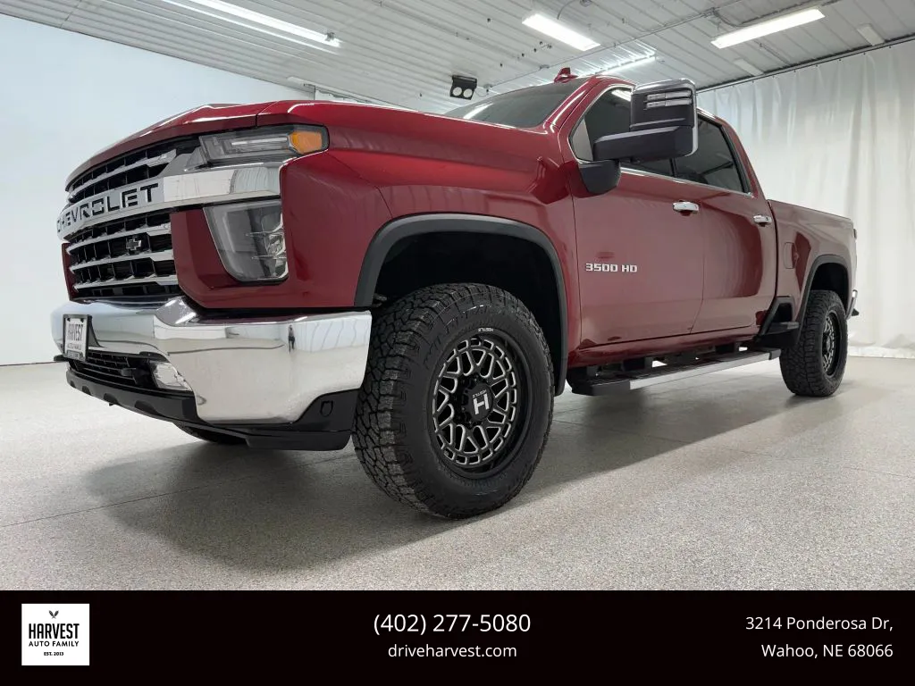 Red 2020 Chevrolet Silverado 3500 HD Crew Cab LTZ Pickup 4D 6 1/2 ft for sale in Wahoo, NE