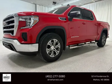 Red 2019 GMC Sierra 1500 Crew Cab SLE Pickup 4D 5 3/4 ft for sale in Wahoo, NE