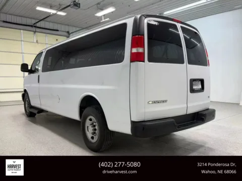 Photos of 2022 Chevrolet Express 3500 Passenger LS Extended Van 3D for sale in Wahoo, NE at Harvest Auto Family