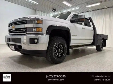 White 2019 Chevrolet Silverado 3500 HD Crew Cab LTZ Pickup 4D 8 ft for sale in Wahoo, NE