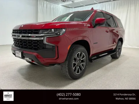 Red 2021 Chevrolet Tahoe Z71 Sport Utility 4D for sale in Wahoo, NE