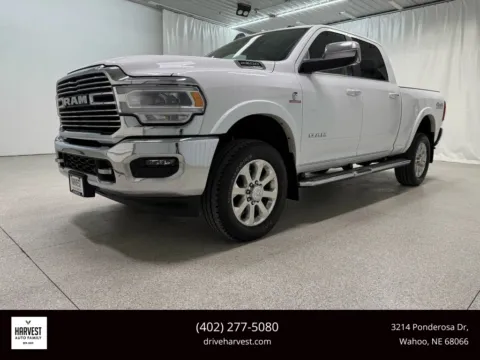 White 2019 Ram 2500 Crew Cab Laramie Pickup 4D 6 1/3 ft for sale in Wahoo, NE