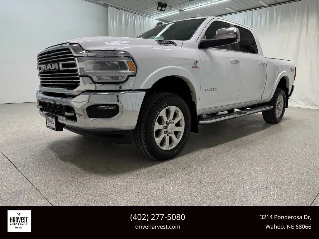 White 2019 Ram 2500 Crew Cab Laramie Pickup 4D 6 1/3 ft for sale in Wahoo, NE