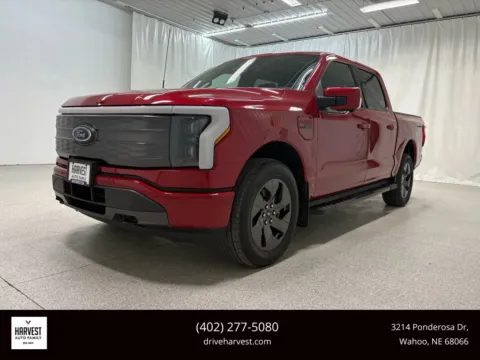 Red 2022 Ford F-150 Lightning Lariat Pickup 4D 5 1/2 ft for sale in Wahoo, NE