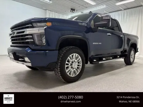 Blue 2020 Chevrolet Silverado 2500 HD Crew Cab High Country Pickup 4D 6 1/2 ft for sale in Wahoo, NE
