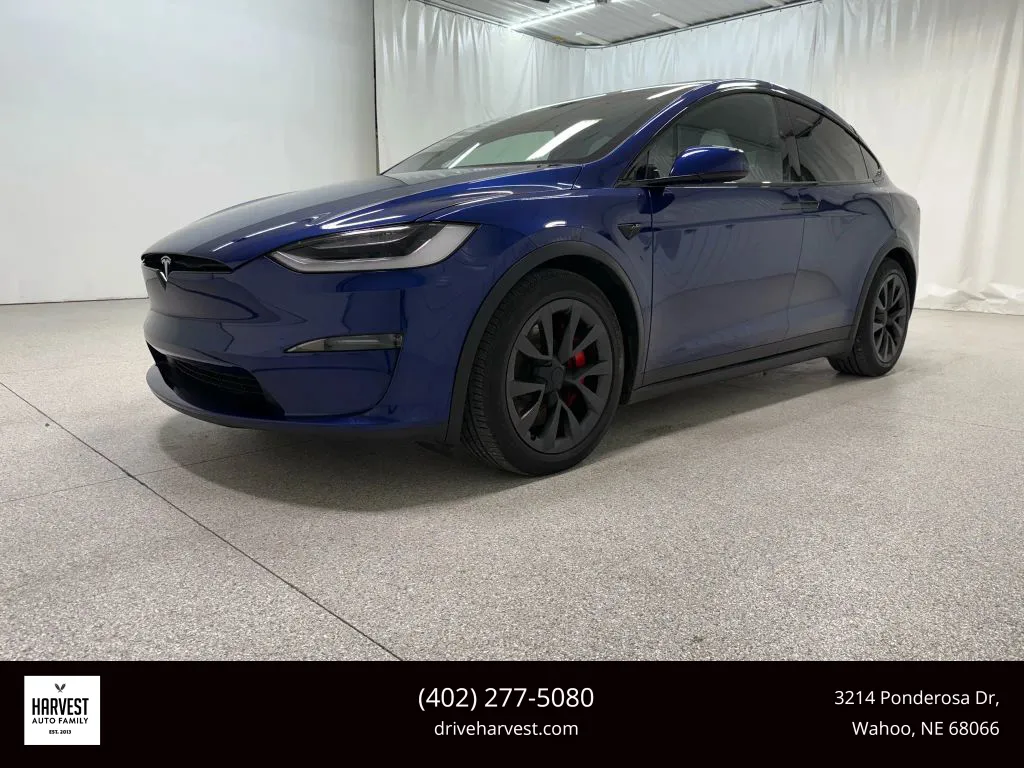 Blue 2023 Tesla Model X Plaid Sport Utility 4D for sale in Wahoo, NE