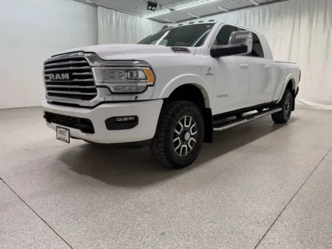 White 2023 Ram 2500 Mega Cab Laramie Longhorn Pickup 4D 6 1/3 ft for sale in Wahoo, NE