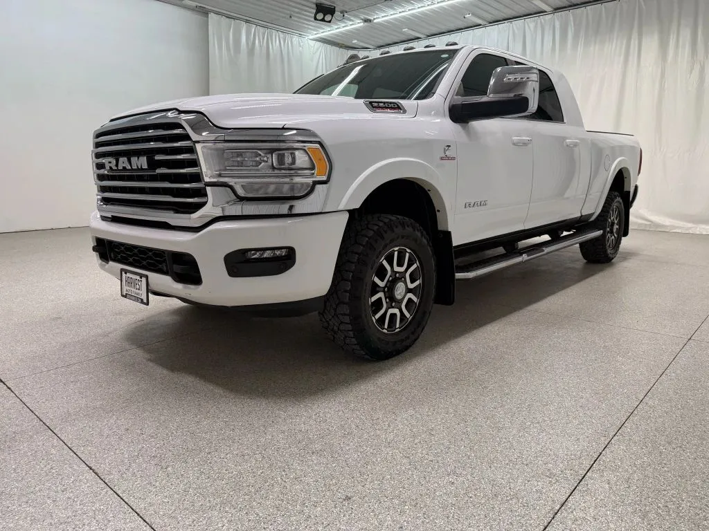White 2023 Ram 2500 Mega Cab Laramie Longhorn Pickup 4D 6 1/3 ft for sale in Wahoo, NE