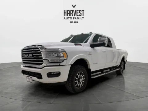 White 2023 Ram 2500 Mega Cab Laramie Longhorn Pickup 4D 6 1/3 ft for sale in Wahoo, NE