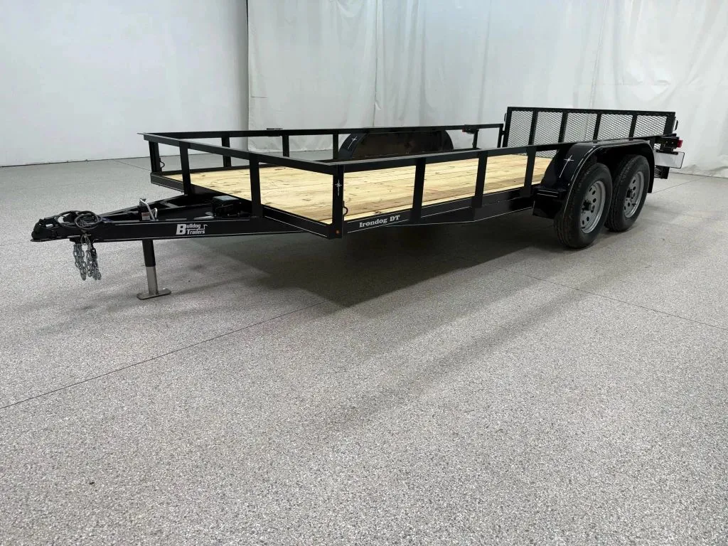Black 2025 Bulldog Trailers 7X16 7K Irondog Dove with 2' Gate for sale in Wahoo, NE
