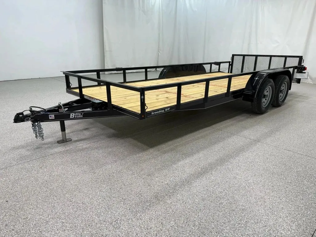 Black 2025 Bulldog Trailers 7X18 7K Irondog Dove with 2' Gate for sale in Wahoo, NE